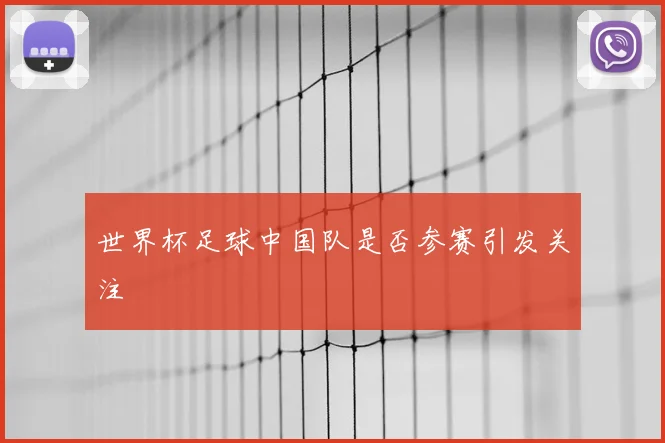 世界杯足球中国队是否参赛引发关注